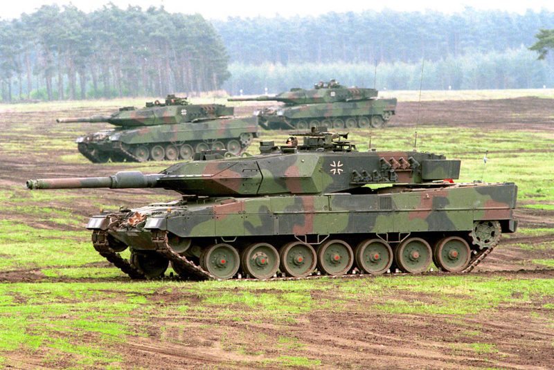 Leopard 2A5s of the German Army (Heer).Photo: Bundeswehr-Fotos CC BY 2.0