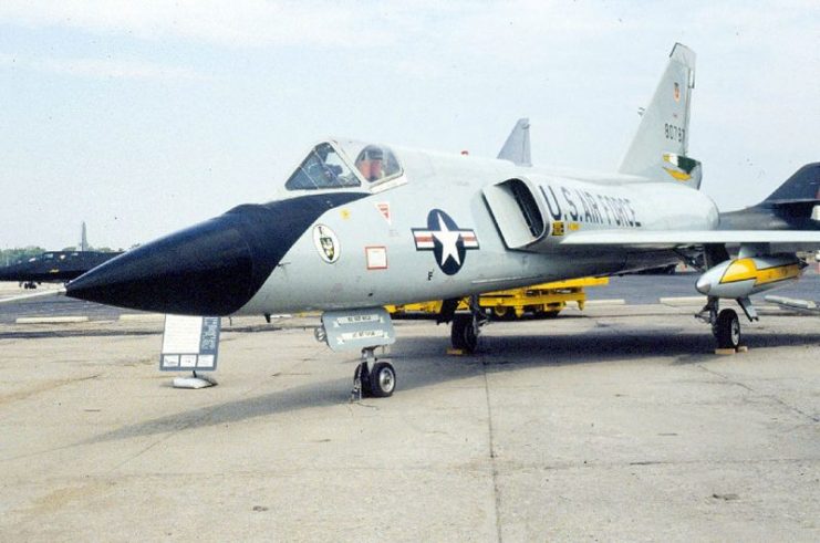 A Convair F-106A Delta Dart (s/n 58-0787) at the National Museum of the United States Air Force.