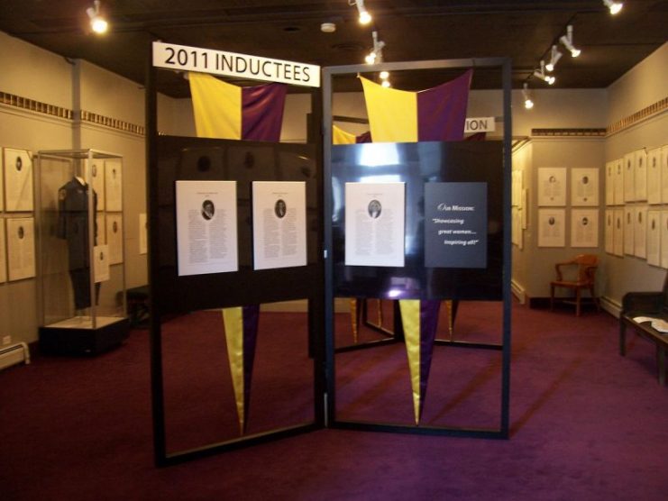 Interior of the en:National Women’s Hall of Fame in Seneca Falls, New York. Photo: DanielPenfield / CC BY-SA 3.0