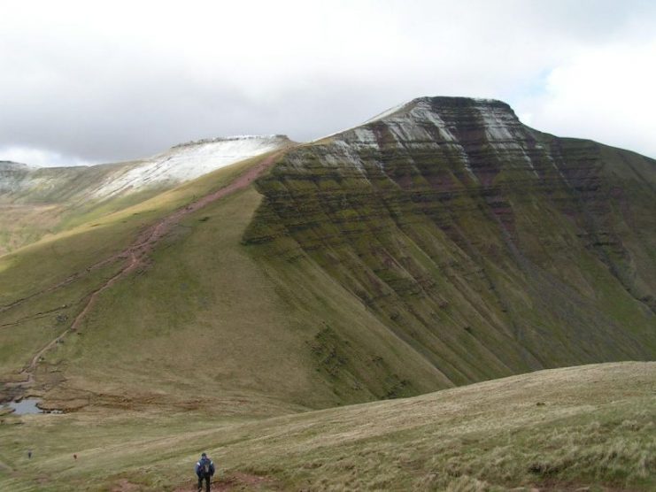 SAS Training ground. Pen y Fan (886m) from Cribyn. Photograph taken 16th April 2005.