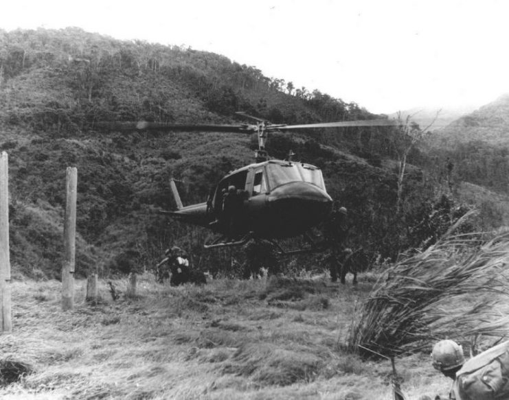 A UH-1 Iroquois in Vietnam.