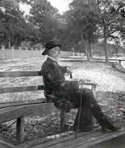 Jefferson Davis at his home, c. 1885