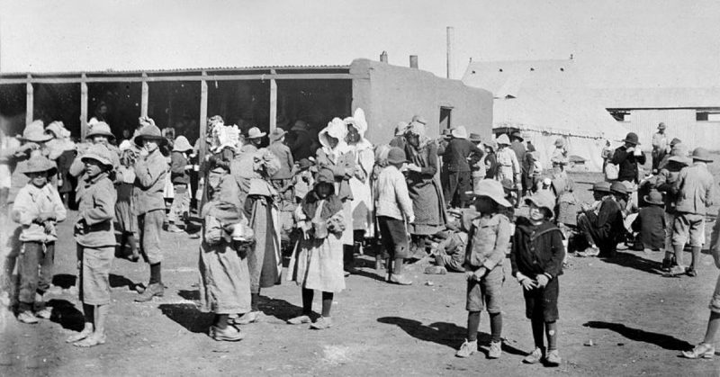 Boer women and children in a concentration camp