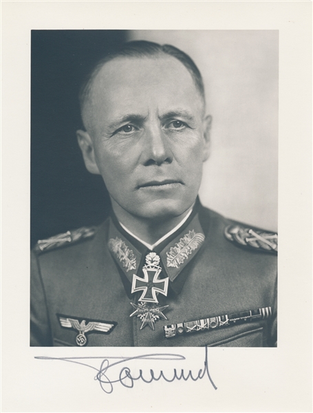 Hoffmann portrait of Rommel in uniform with his Knight’s Cross and Pour le Merite at his throat-Photo: Alexander Historical Auctions.