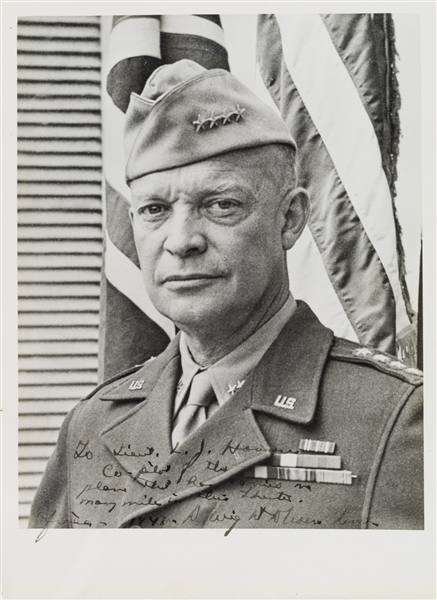 Eisenhower: 34th President of the United States, Supreme Commander of Allied forces in Europe during World War II and largely responsible for the successful invasion on D-Day-Photo: Alexander Historical Auctions.