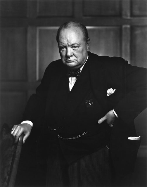 The Roaring Lion, an iconic portrait by Yousuf Karsh, taken at the Canadian Parliament, December 1941