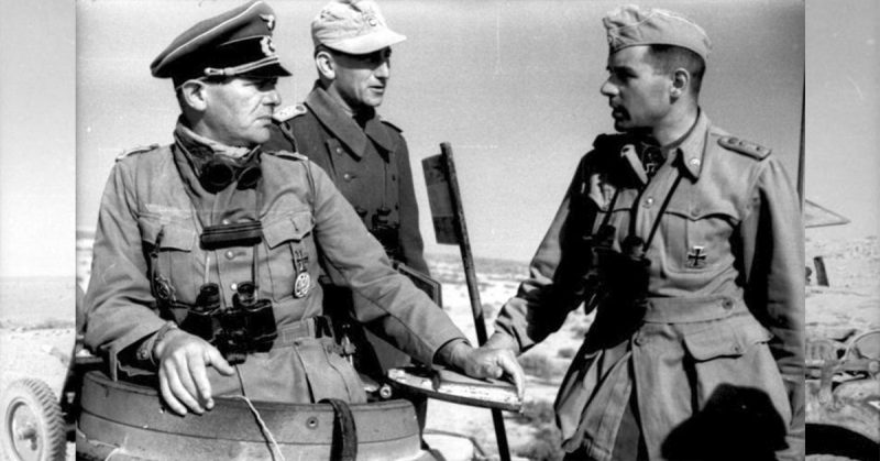 Afrika korps: German officers, North Africa. By Bundesarchiv - CC BY-SA 3.0 de