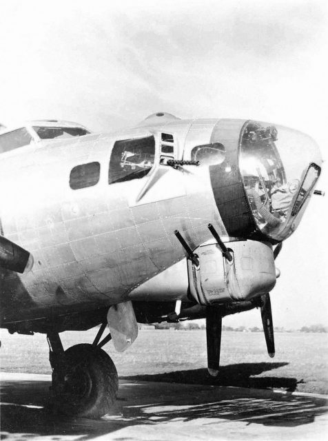 Boeing B-17 nose detail.