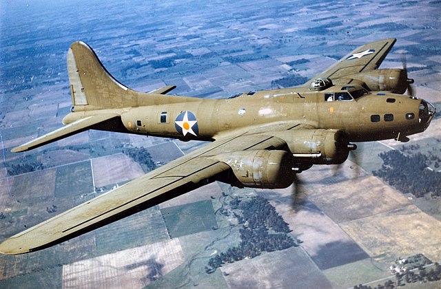 Boeing B-17E Flying Fortress in flight