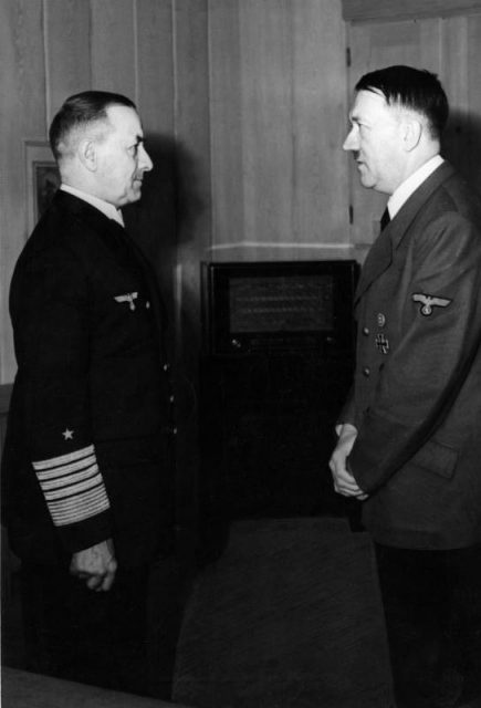 Raeder with Adolf Hitler, 1943.Photo: Bundesarchiv, Bild 183-H27590 / CC-BY-SA 3.0
