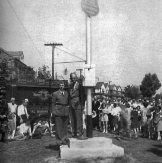 Smedley Butler at one of his many speaking engagements after his retirement in the 1930s.