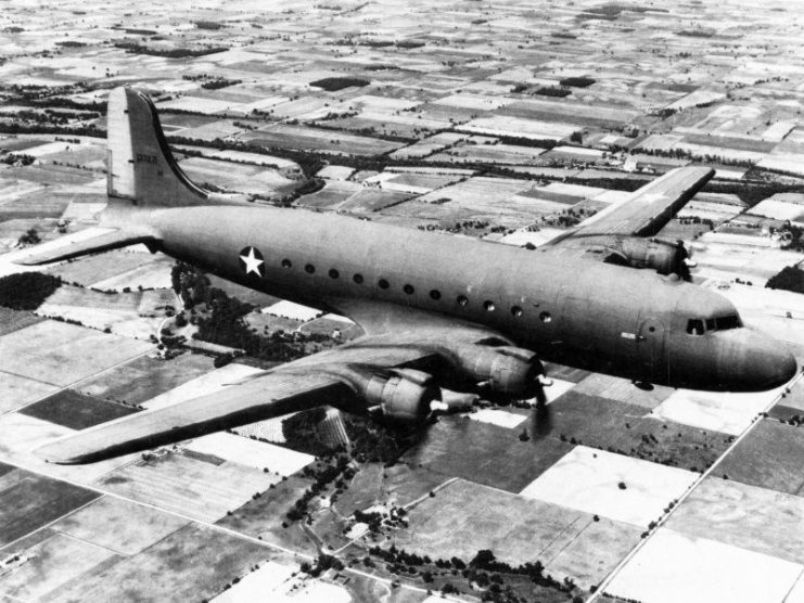 A U.S. Army Air Force Douglas C-54 Skymaster c. 1943