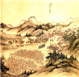 Camp of the Manchu army, Khalkha 1688