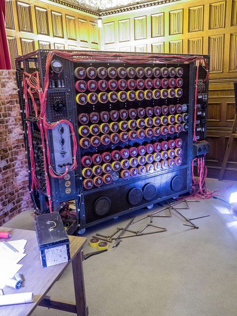 Christopher (the bombe machine) from the film The Imitation Game, Bletchley Park, Bletchley, Milton Keynes, Buckinghamshire, England. Photo: William Warby / CC BY 2.0