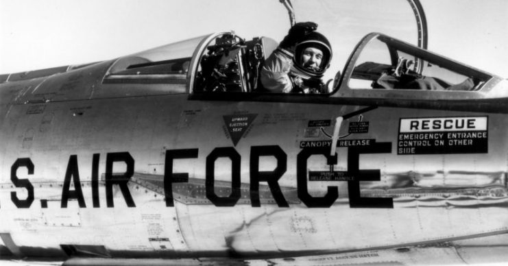 Chuck Yeager in NF-104