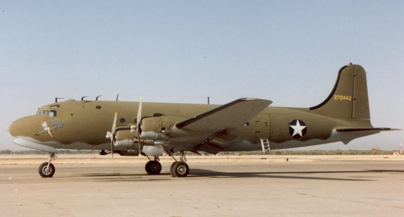 C-54D repainted in USAAF wartime markings. Photo: RuthAS / CC BY-SA 3.0