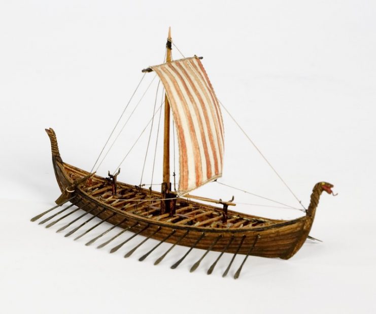 Model of Oseberg Ship in Maritime Museum in Stockholm, Sweden.Photo: Karolina Kristensson CC BY-SA 3.0