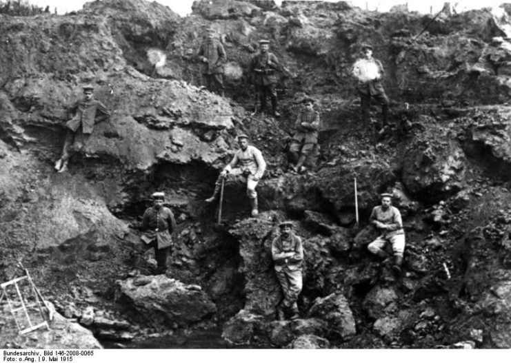 Fromelles, in the trenches.Photo: Bundesarchiv, Bild 146-2008-0065 CC-BY-SA 3.0