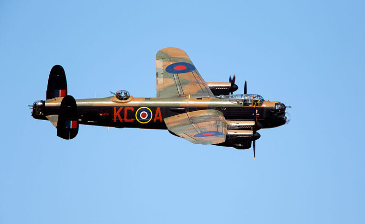 1945 Avro Lancaster Bomber at The Goodwood Revival Meeting 12th Sept 2014. Photo by Michael Cole/Corbis via Getty Images.