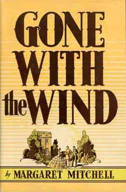 This is the front cover art for the book Gone with the Wind (novel). The book cover art copyright is believed to belong to Macmillan Publishers.