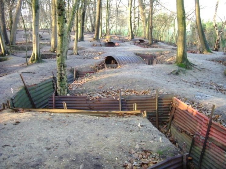 Sanctuary Wood trenches just outside of Ypres.