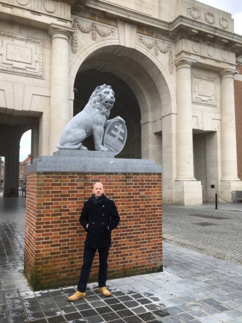 Replica of one the original Menin Gate lions