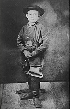 John Clem, a twelve-year-old Union drummer boy