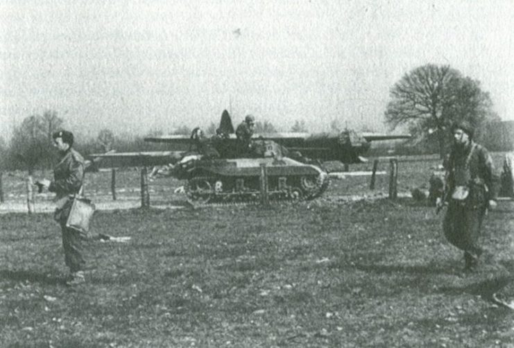 Locust in action during Operation Varsity.