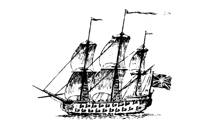 Massachusetts Frigate, Flagship for Siege of Louisbourg, 1745