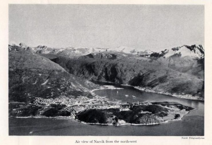 Narvik, Norway, during World War II.