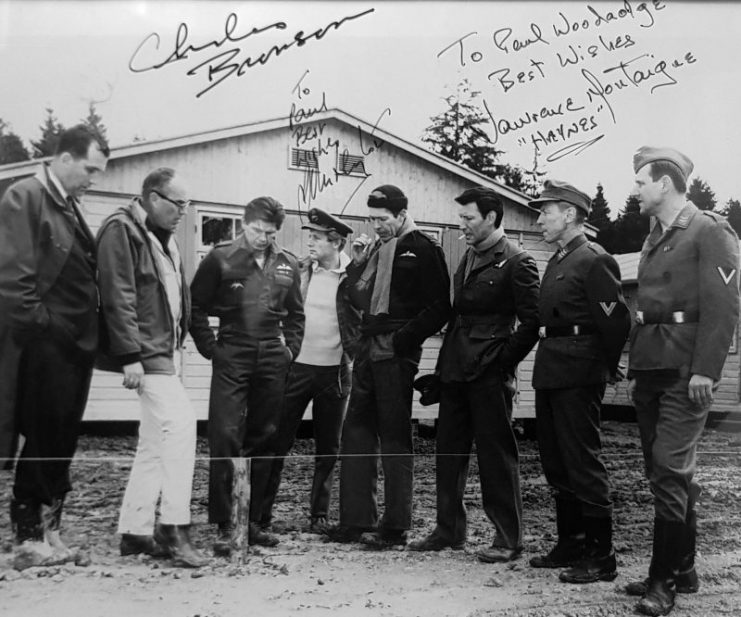 Photo Signed by Montaigne, Bronson and Leyton