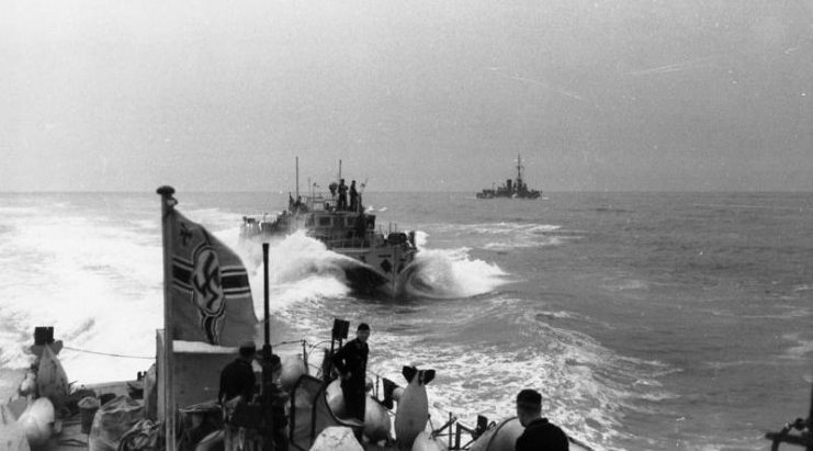 R boats operating near the coast of occupied France, 1941.Bundesarchiv, Bild 101II-MW-1956-30 Hasert CC-BY-SA 3.0