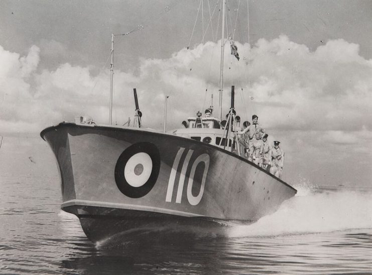 RAF World War Two 100 Class High Speed Launch HSL 110 – Air Sea Rescue boat