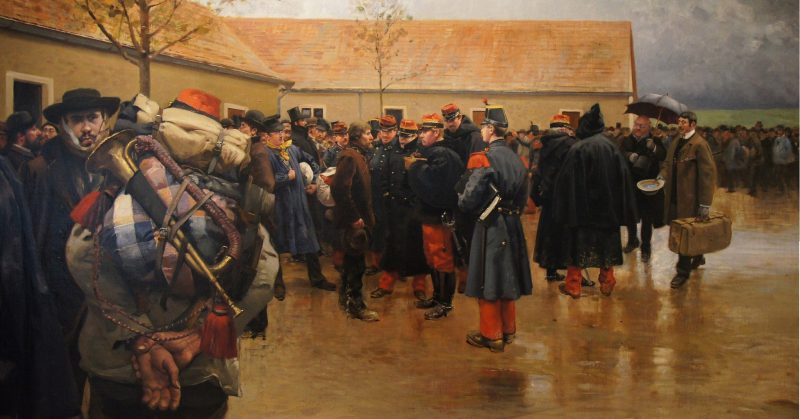 French reservists, painted by Pierre-Georges Jeanniot