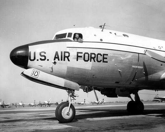 President Franklin D. Roosevelt’s Douglas C-54 Skymaster aircraft, nicknamed the Sacred Cow