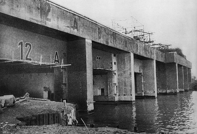 Exterior of the Saint-Nazaire U-boat pens