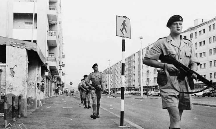 British street patrol in Aden 1967
