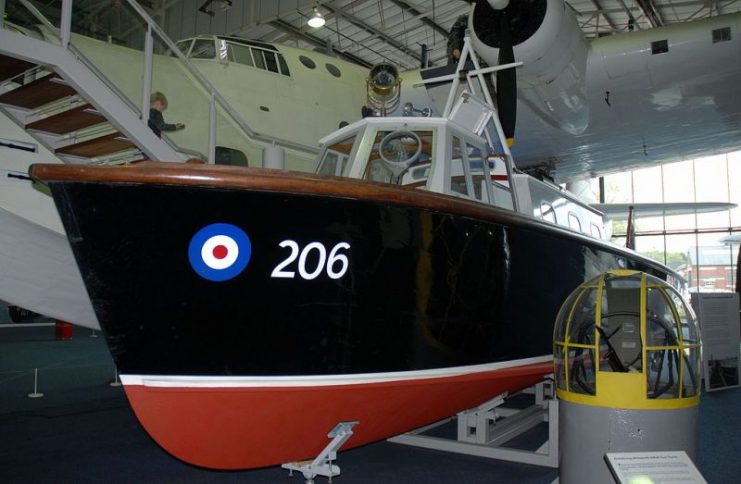 Seaplane tender, Royal Air Force Museum, Hendon.Photo: Roland Turner CC BY-SA 2.0