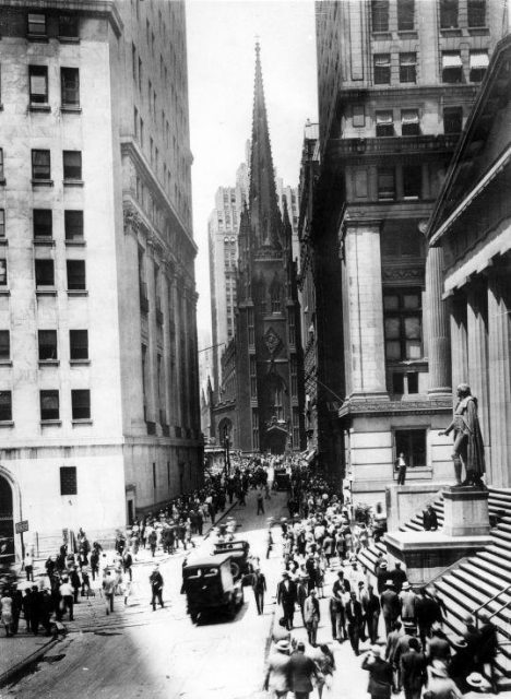 New York, Wall Street in 1933