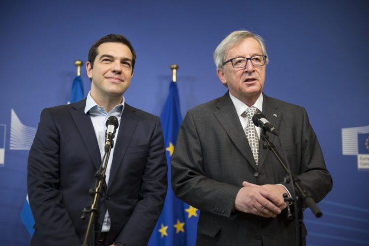 Tsipras and President of the European Commission Jean-Claude Juncker. Photo: Αλέξης Τσίπρας Πρωθυπουργός της Ελλάδας