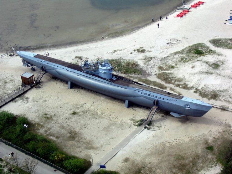 German submarine U-778 was a Type VIIC U-boat. The one on the picture is Type VIIC/41 U-995. Photo: Darkone / CC BY-SA 2.5