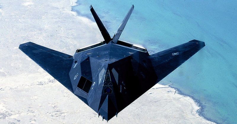 F-117 in flight