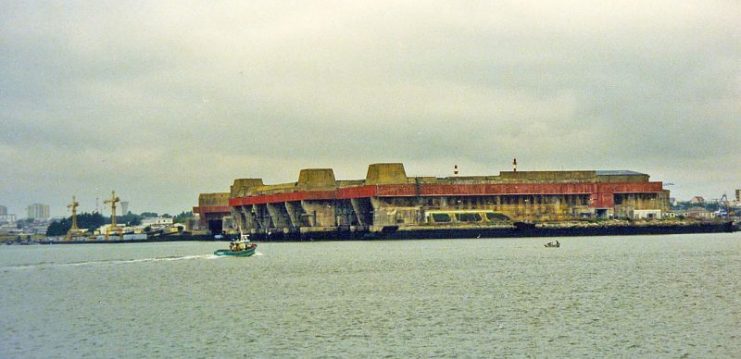 World War II U-Boat pens at Lorient, France.Photo: David Broad CC BY 3.0