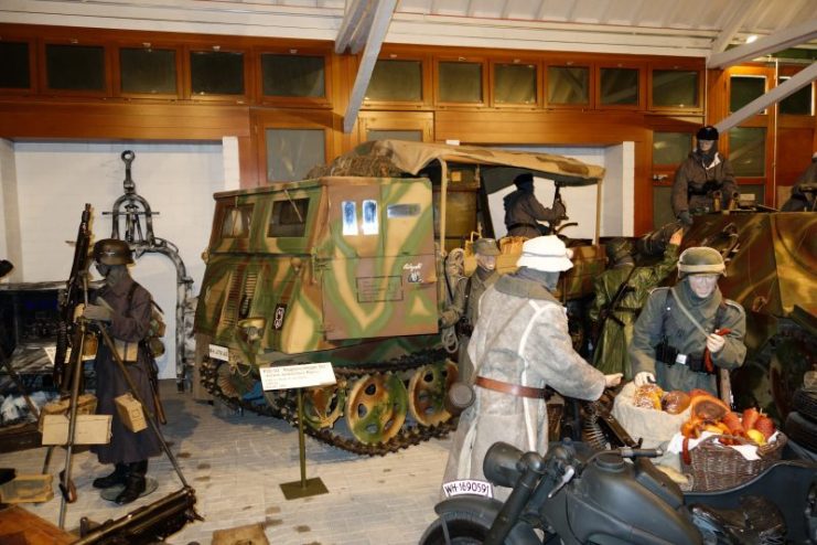 German WWII vehicle, weapons and equipment at the National Museum of Military History, Diekirch, Luxembourg.Photo: Thomas Quine CC BY 2.0