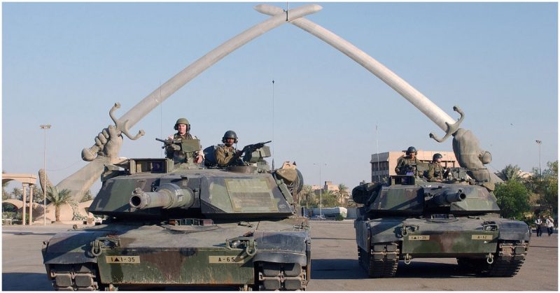 US tanks baghdad 2003