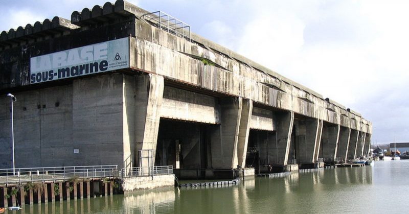 Submarine pen at Bordeaux.Photo: P. Charpiat CC BY-SA 2.5