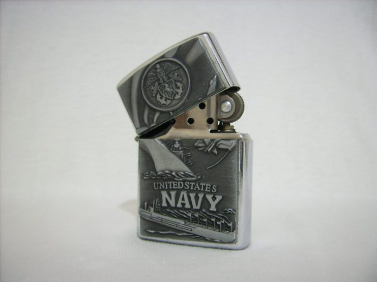 Navy Zippo lighter.