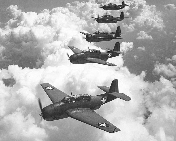 A similar flight (as Flight 19) of five Grumman TBM Avengers
