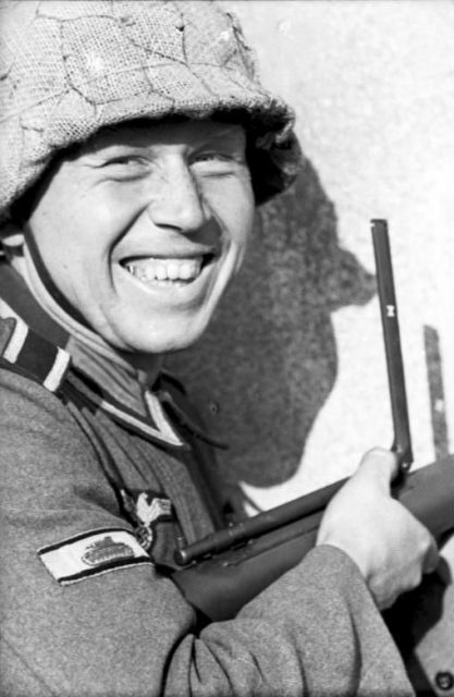 German Corporal with armored destruction badge. Bundesarchiv Bild 101I-300-1897-10A / CC BY-SA 3.0 de