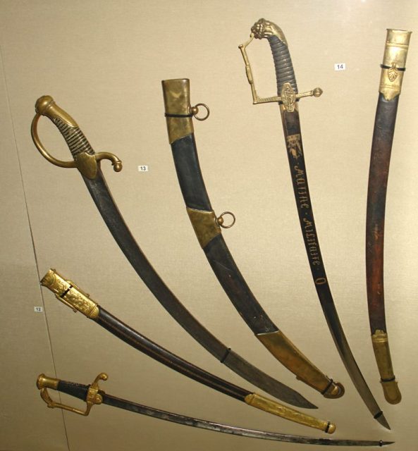 French sabres (1799 – 1804). Photo: George Shuklin / CC BY-SA 1.0